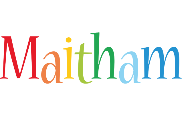 Maitham birthday logo
