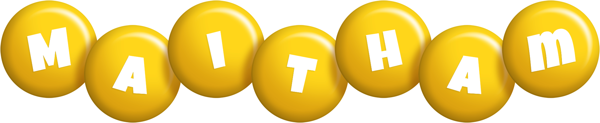 Maitham candy-yellow logo