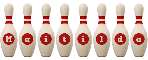 Maitilda bowling-pin logo