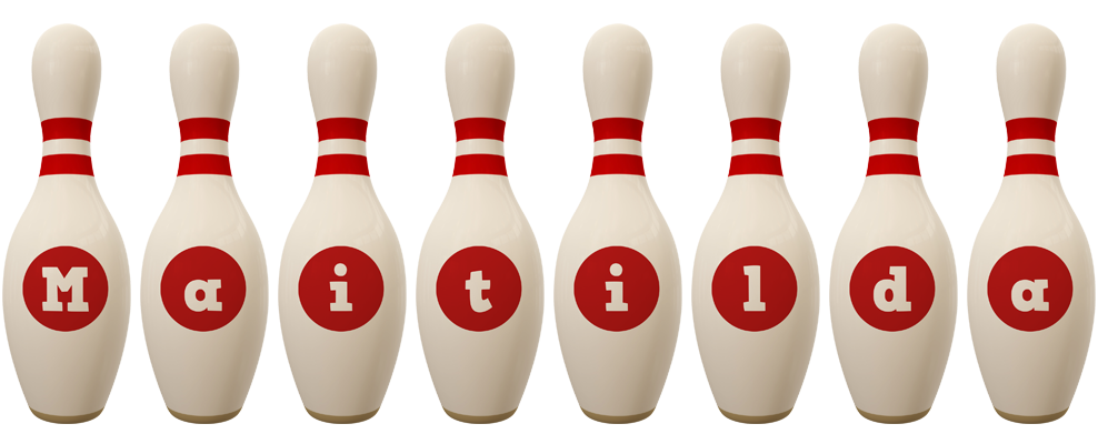 Maitilda bowling-pin logo