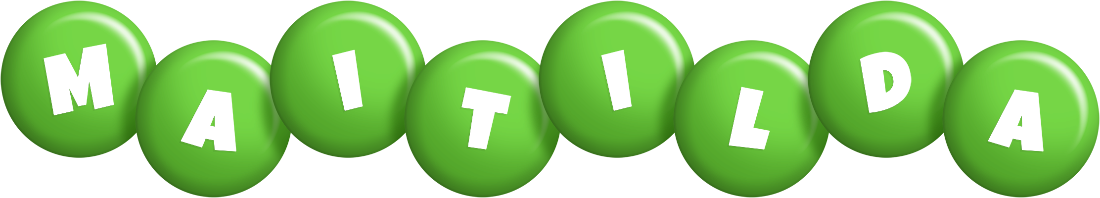 Maitilda candy-green logo