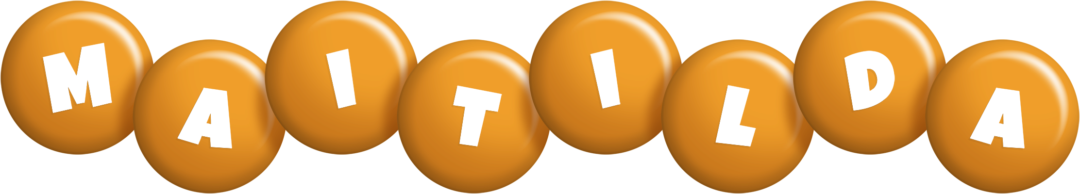 Maitilda candy-orange logo