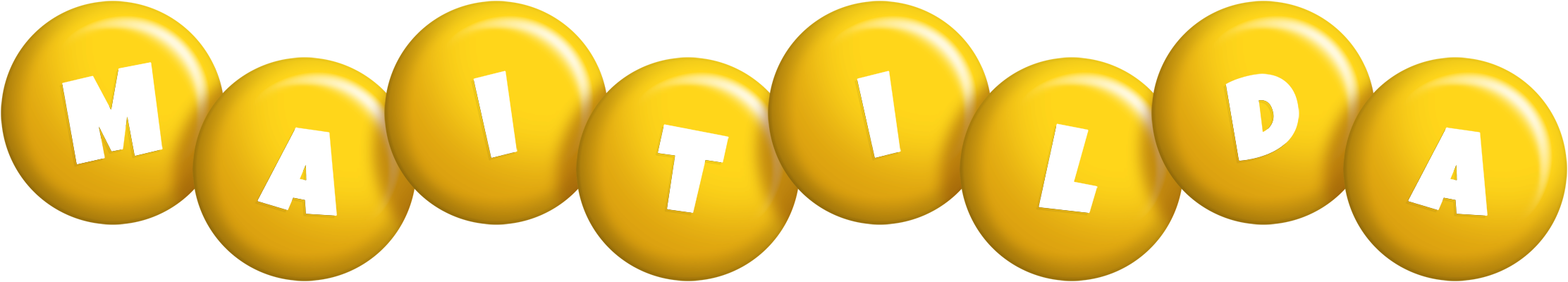 Maitilda candy-yellow logo