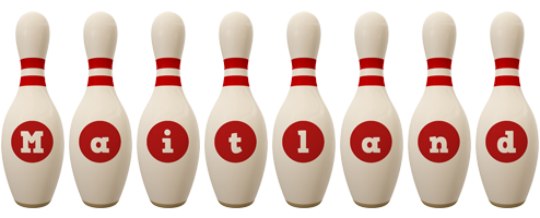 Maitland bowling-pin logo