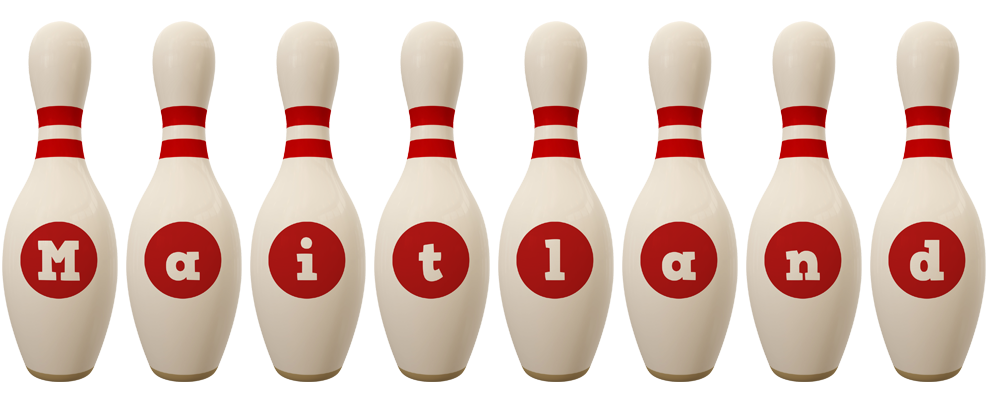 Maitland bowling-pin logo