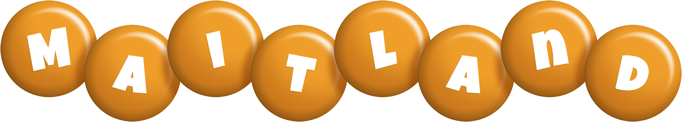 Maitland candy-orange logo