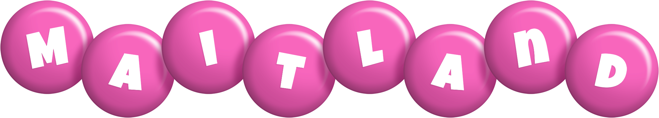 Maitland candy-pink logo