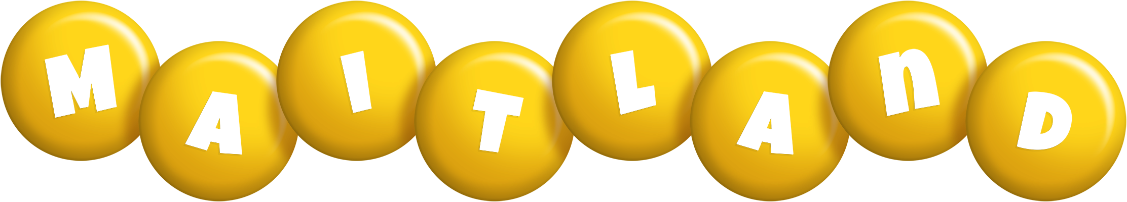 Maitland candy-yellow logo
