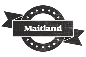 Maitland grunge logo