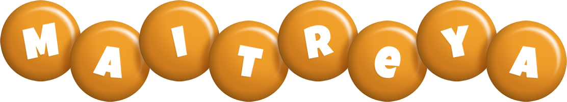 Maitreya candy-orange logo