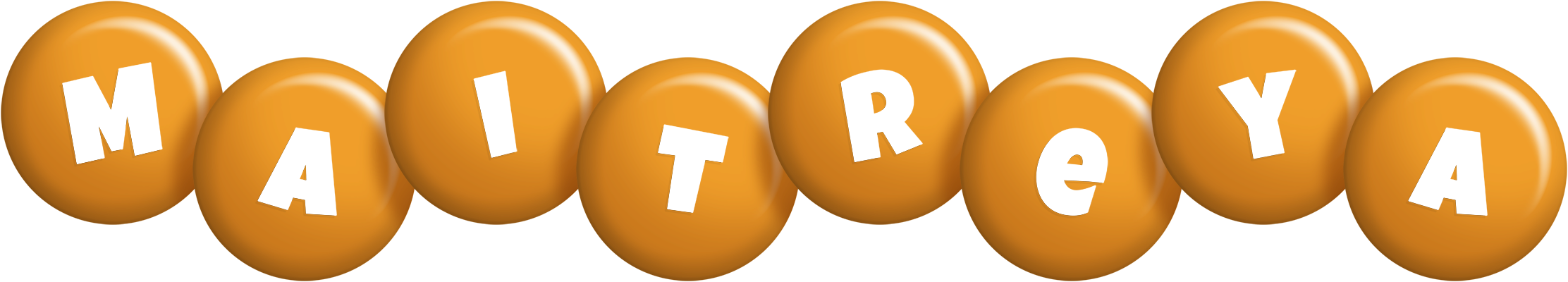 Maitreya candy-orange logo