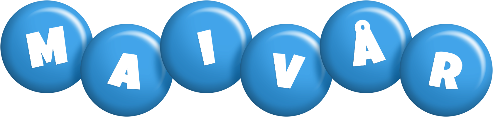 Maivår candy-blue logo