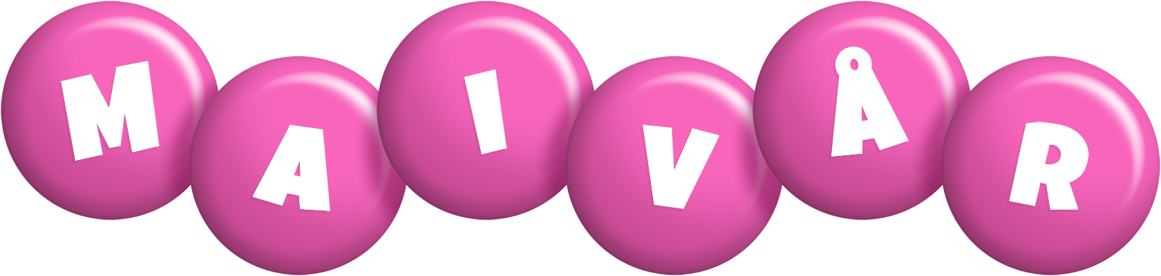 Maivår candy-pink logo
