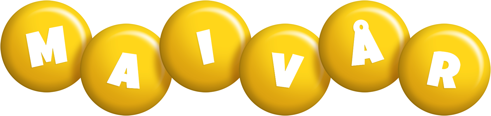 Maivår candy-yellow logo