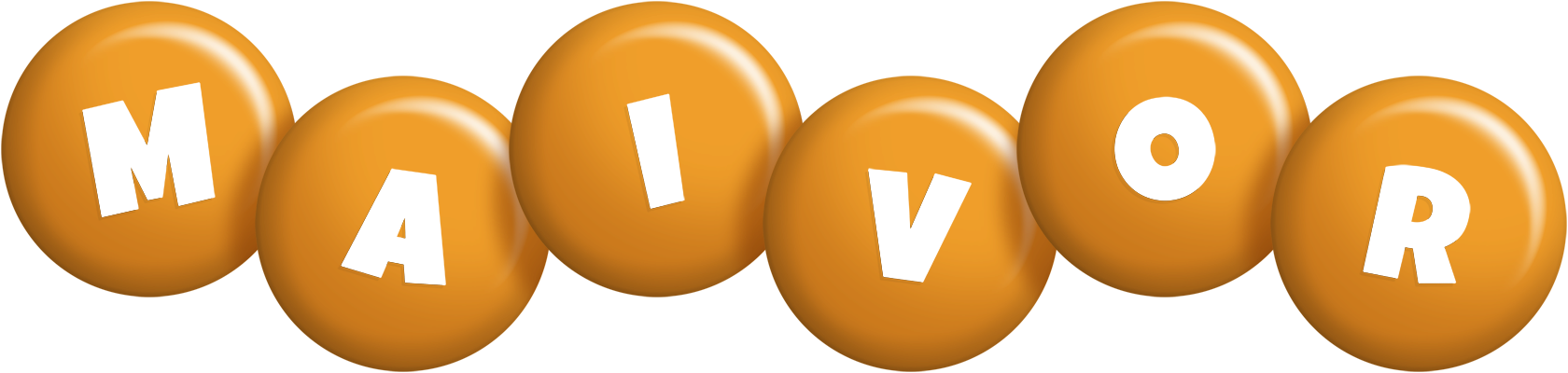 Maivor candy-orange logo