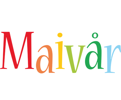 Maivår birthday logo