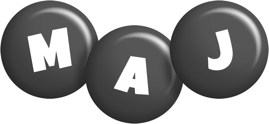 Maj candy-black logo