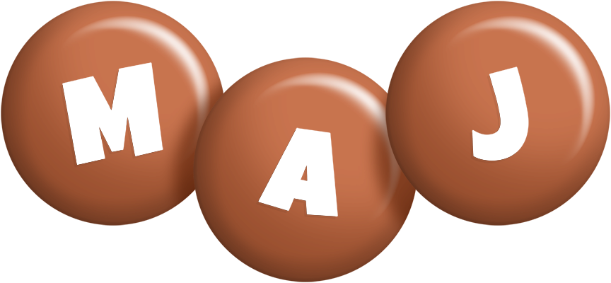 Maj candy-brown logo