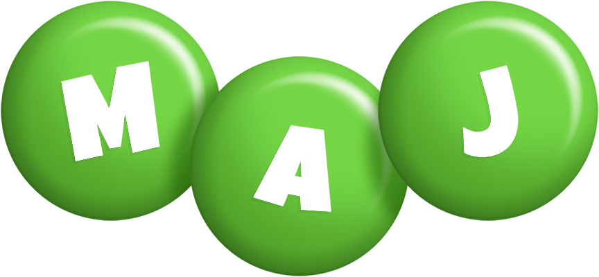 Maj candy-green logo