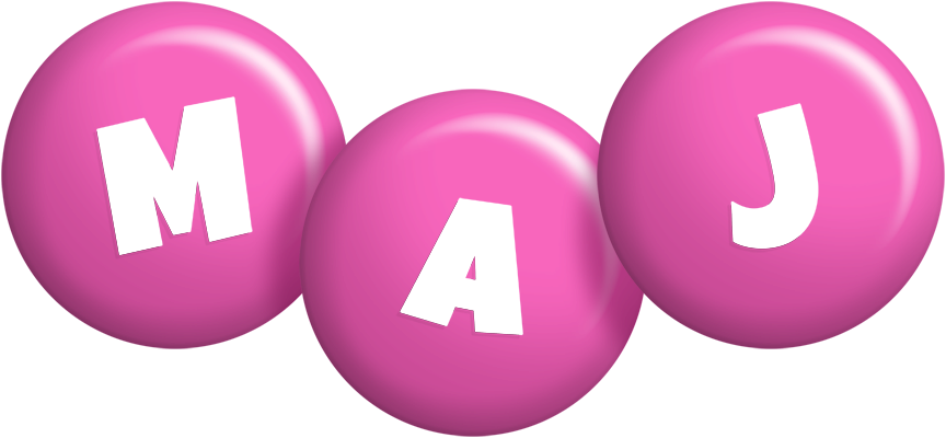 Maj candy-pink logo