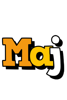 Maj cartoon logo