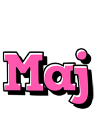 Maj girlish logo