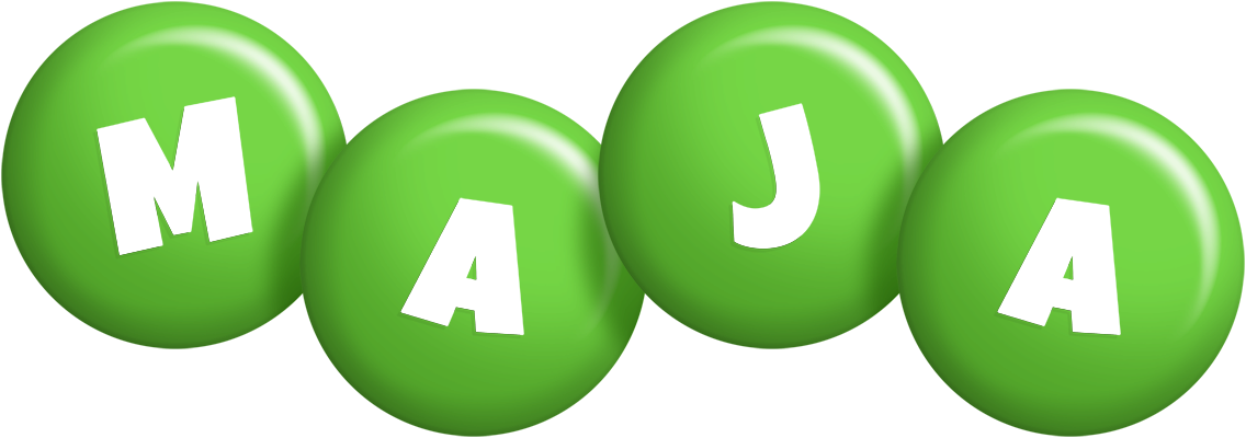 Maja candy-green logo