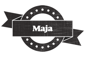 Maja grunge logo