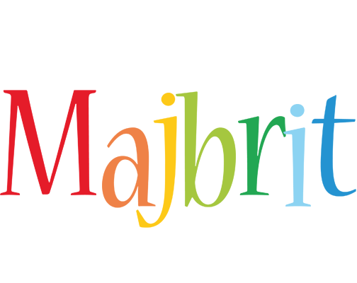 Majbrit birthday logo