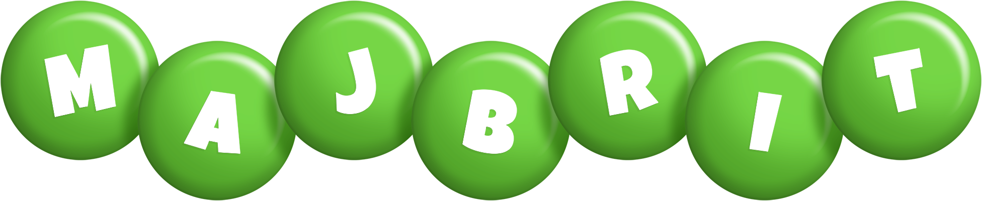 Majbrit candy-green logo