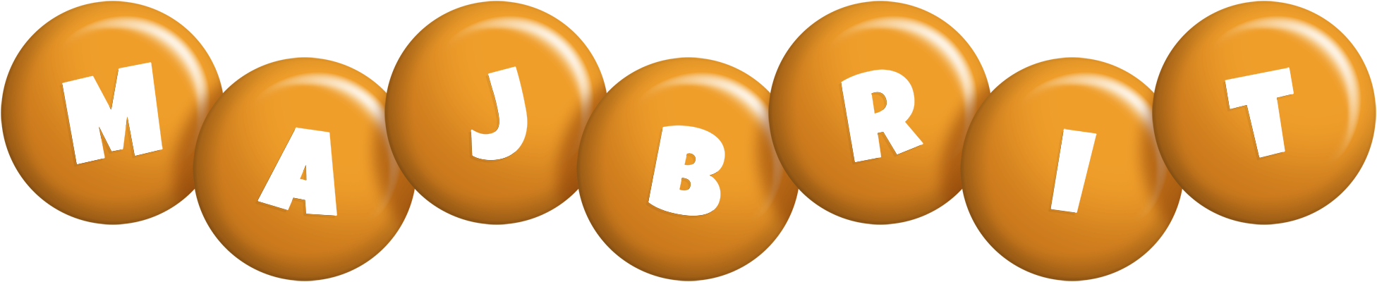 Majbrit candy-orange logo