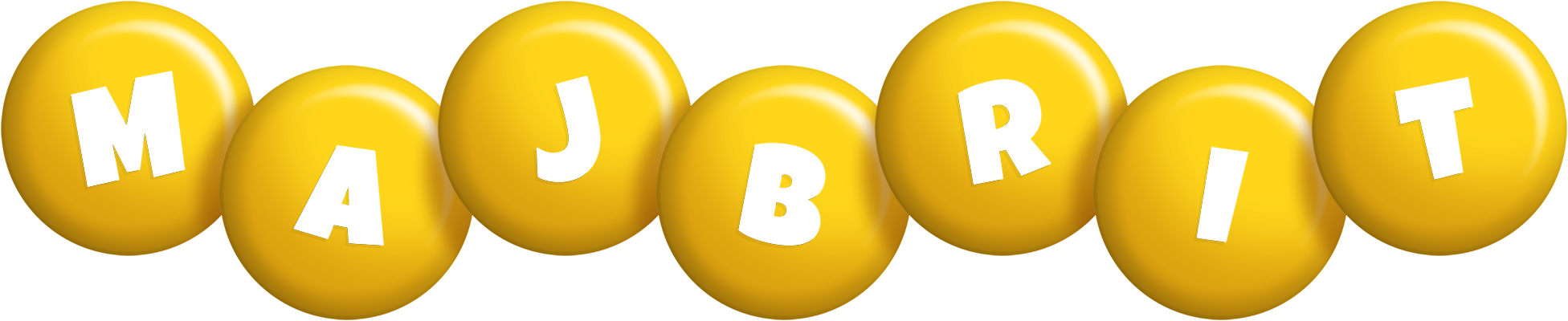 Majbrit candy-yellow logo