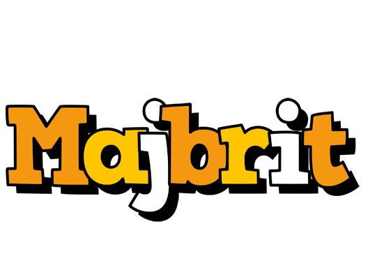 Majbrit cartoon logo