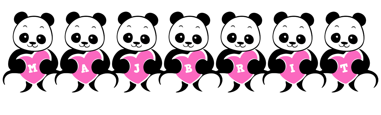 Majbrit love-panda logo