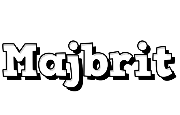 Majbrit snowing logo