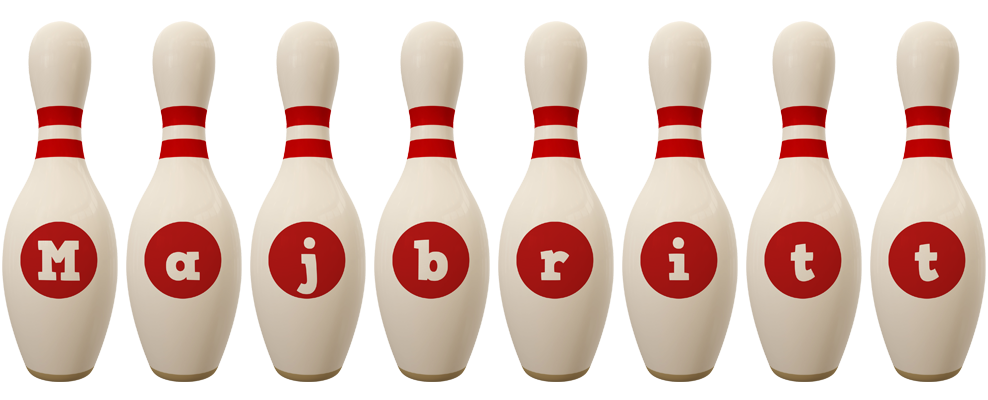 Majbritt bowling-pin logo