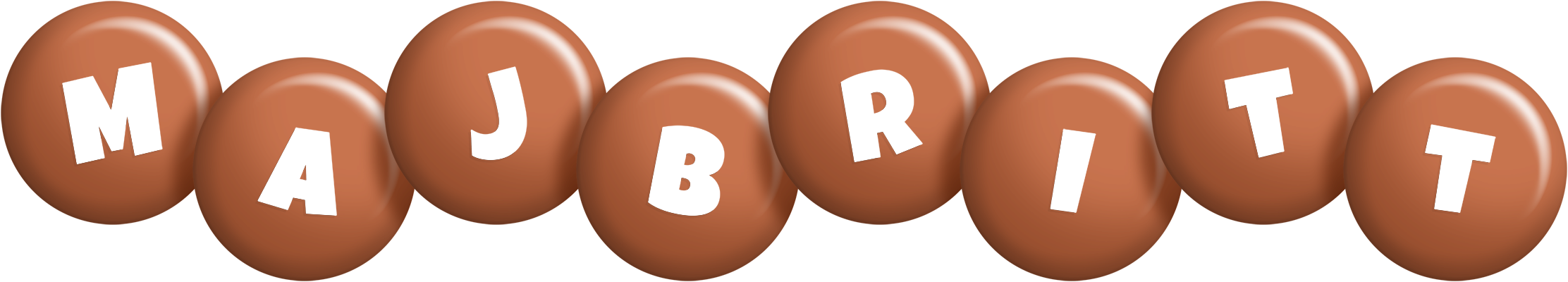 Majbritt candy-brown logo