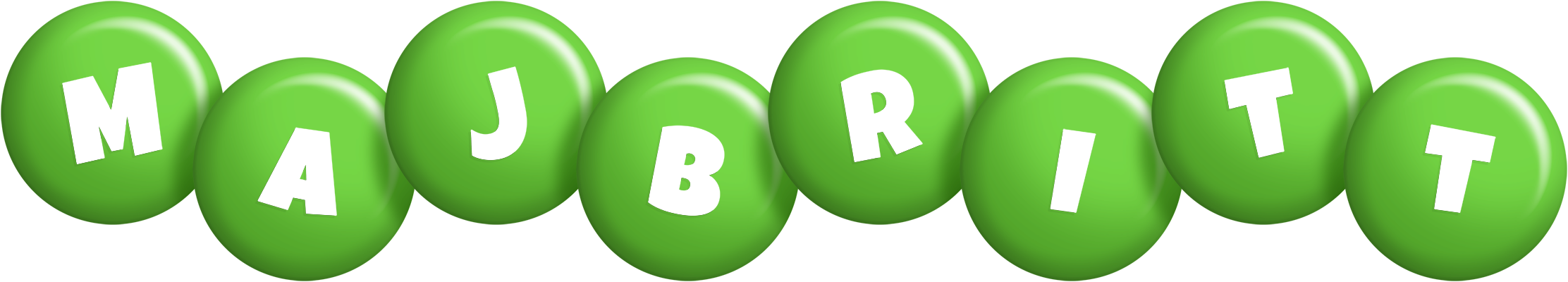 Majbritt candy-green logo