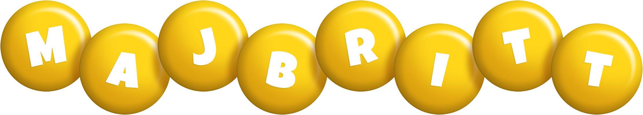 Majbritt candy-yellow logo