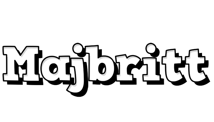 Majbritt snowing logo