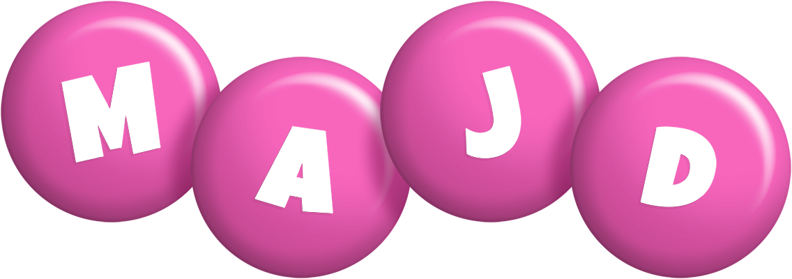 Majd candy-pink logo