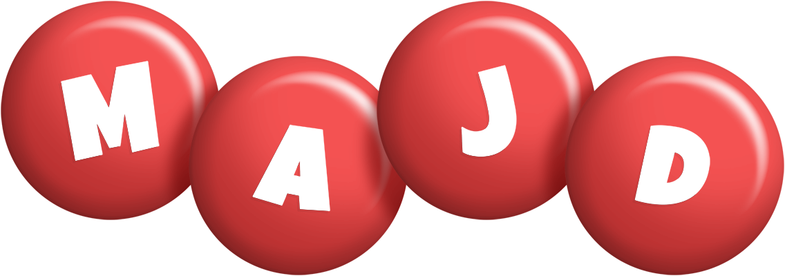 Majd candy-red logo