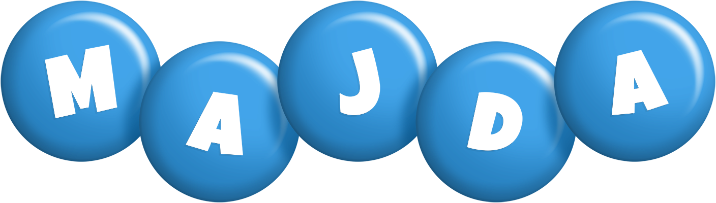 Majda candy-blue logo