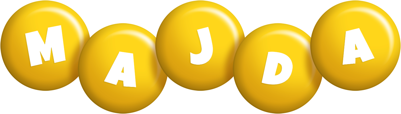 Majda candy-yellow logo