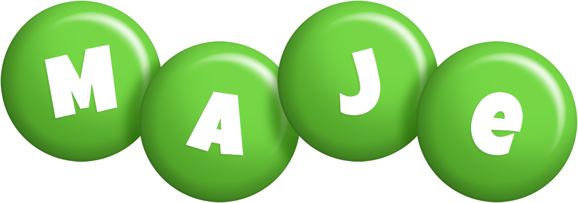 Maje candy-green logo