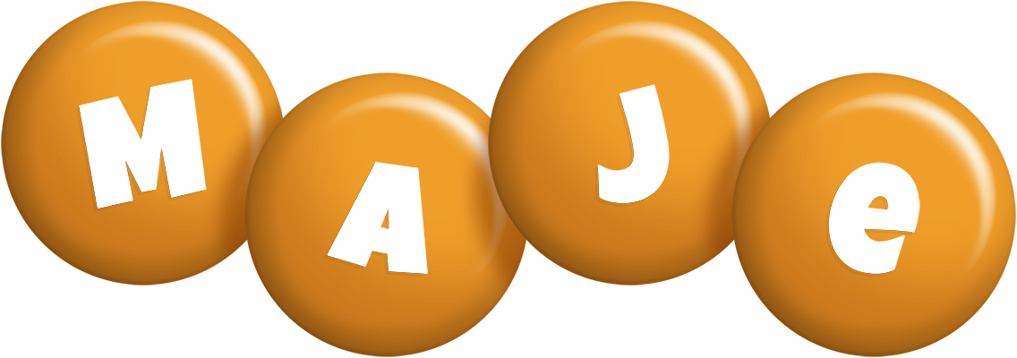 Maje candy-orange logo