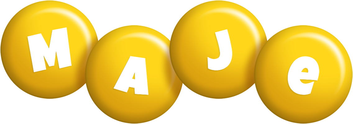 Maje candy-yellow logo