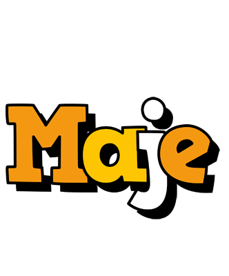 Maje cartoon logo