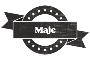 Maje grunge logo