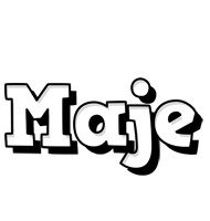 Maje snowing logo